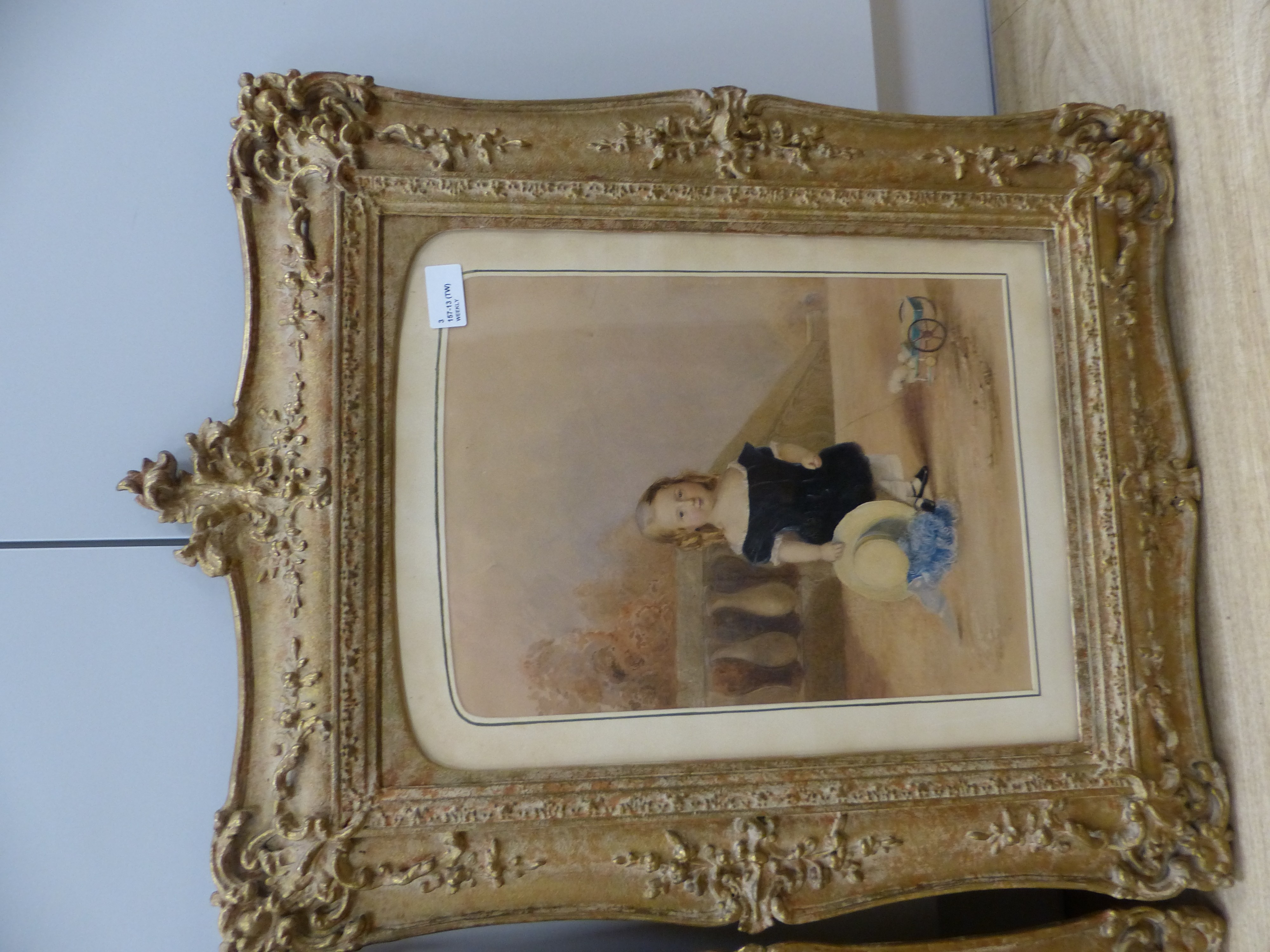 A group of three early 19th century watercolour portraits